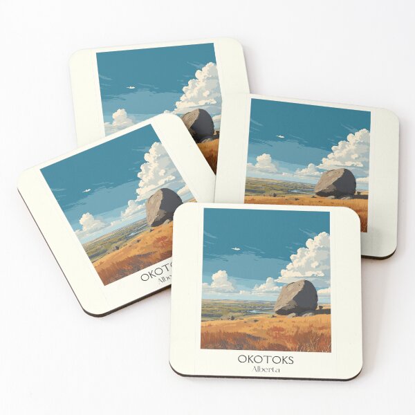 Item preview, Okotoks Alberta Big Rock | Glacial Erratic Landscape Art designed and sold by TuncGK.