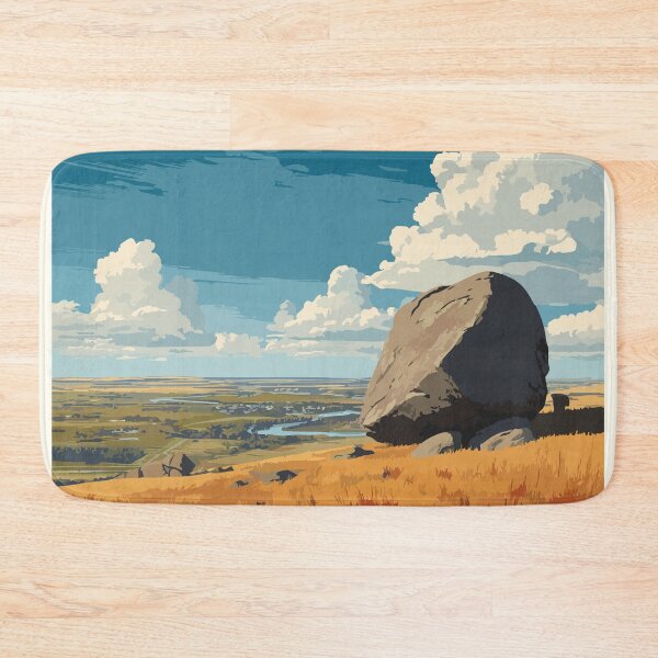 Item preview, Okotoks Alberta Big Rock | Glacial Erratic Landscape Art designed and sold by TuncGK.