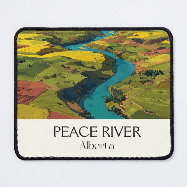 Item preview, Peace River Alberta Valley | Northern Farmland Art Print designed and sold by TuncGK.