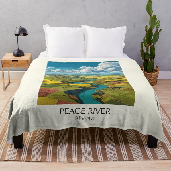 Item preview, Peace River Alberta Valley | Northern Farmland Art Print designed and sold by TuncGK.