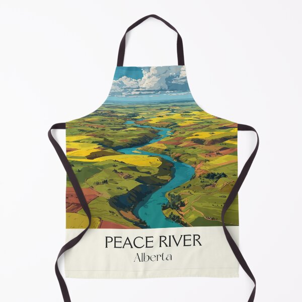 Item preview, Peace River Alberta Valley | Northern Farmland Art Print designed and sold by TuncGK.