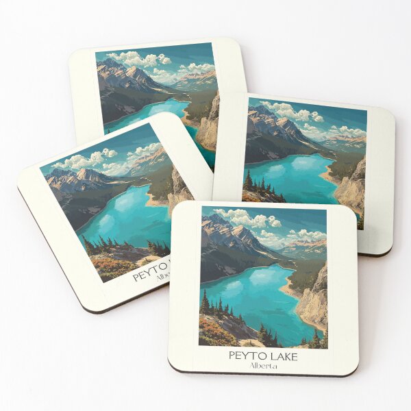 Item preview, Peyto Lake Alberta Parkway | Wolf-Shaped Lake Wall Art designed and sold by TuncGK.