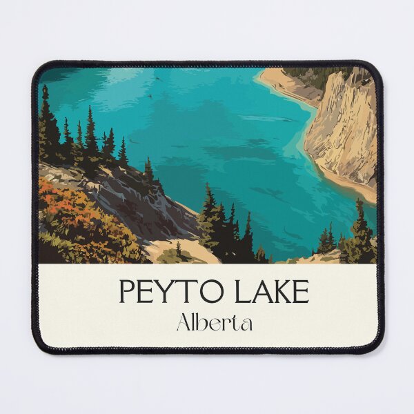 Item preview, Peyto Lake Alberta Parkway | Wolf-Shaped Lake Wall Art designed and sold by TuncGK.