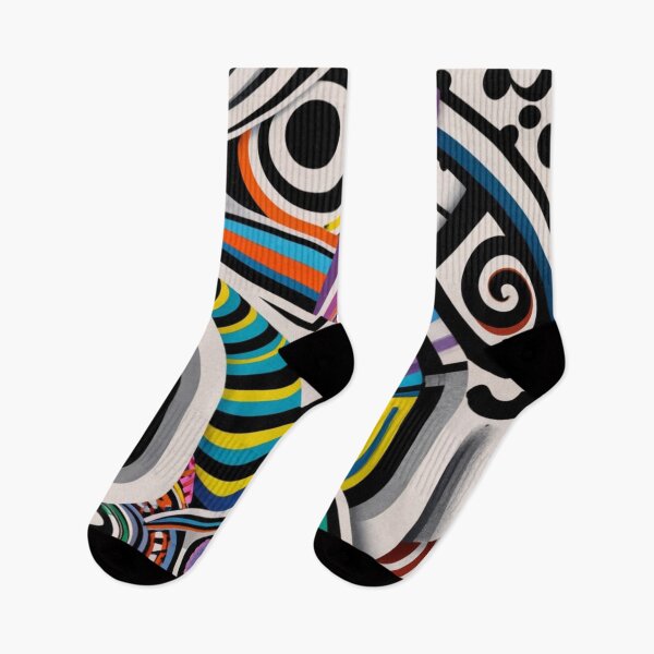 Item preview, abstract line and curve in black and white and black dots, poster, illustration, conceptual art, fashion, vibrant, painting, photography, 3d, colorful designed and sold by gulka8.