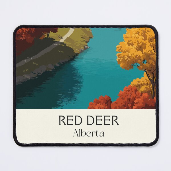 Item preview, Red Deer Alberta River Valley | Autumn Colors Park Art designed and sold by TuncGK.