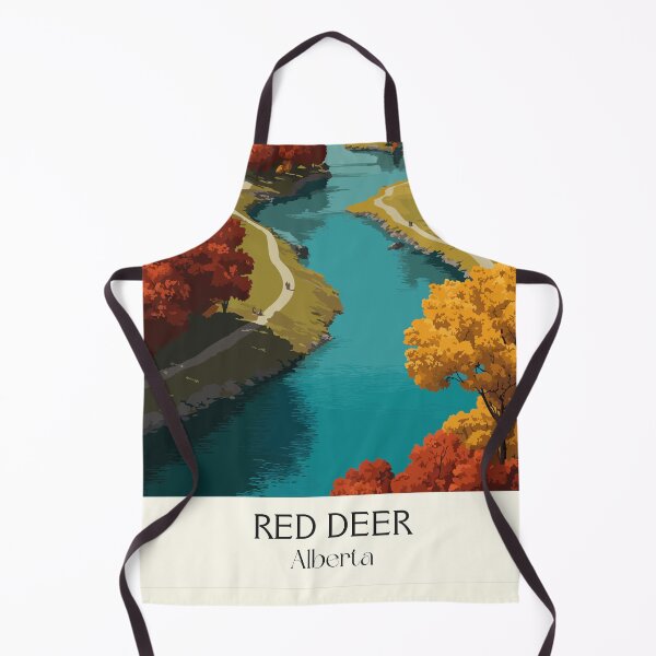 Item preview, Red Deer Alberta River Valley | Autumn Colors Park Art designed and sold by TuncGK.