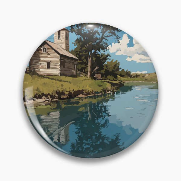 Item preview, St. Albert Alberta Mission | Sturgeon River Scenery Art designed and sold by TuncGK.