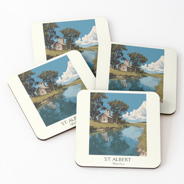 Item preview, St. Albert Alberta Mission | Sturgeon River Scenery Art designed and sold by TuncGK.