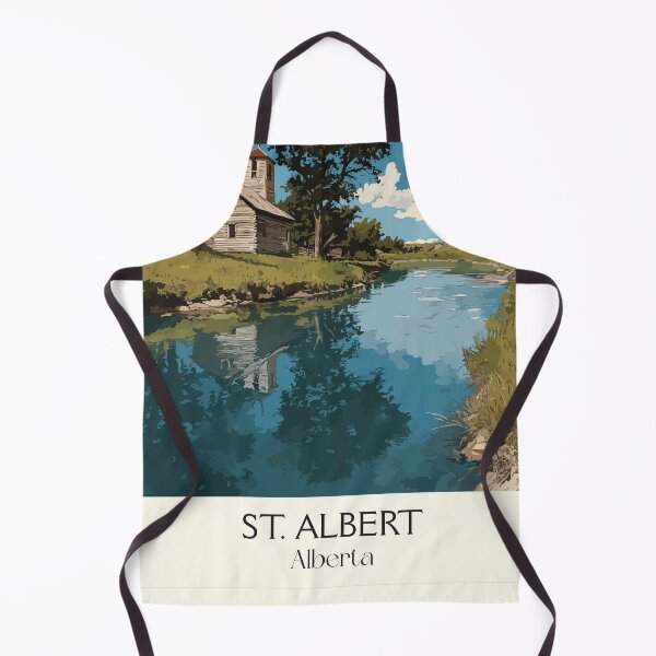 Item preview, St. Albert Alberta Mission | Sturgeon River Scenery Art designed and sold by TuncGK.