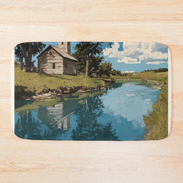 Item preview, St. Albert Alberta Mission | Sturgeon River Scenery Art designed and sold by TuncGK.
