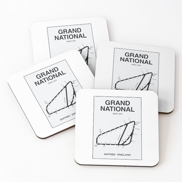 Item preview, Minimalist Grand National Horse Racing Line Print designed and sold by CircuitDesign.