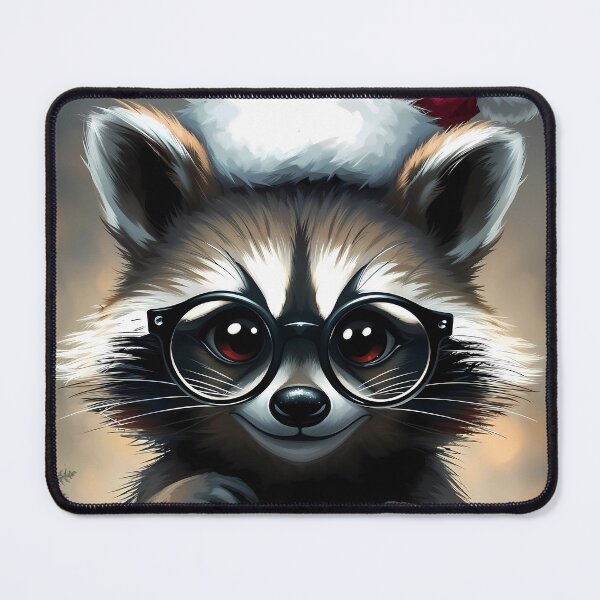 Item preview, Happy Jingle Jangle Cute Raccoon Christmas designed and sold by SolaoLab.