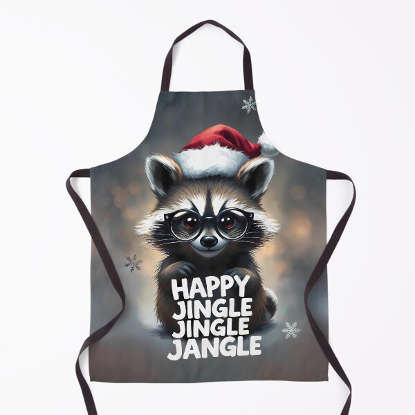 Item preview, Happy Jingle Jangle Cute Raccoon Christmas designed and sold by SolaoLab.