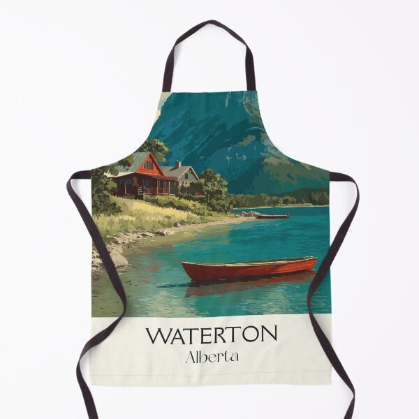 Item preview, Waterton Alberta Townsite | Grand Lakeside Hotel Print designed and sold by TuncGK.
