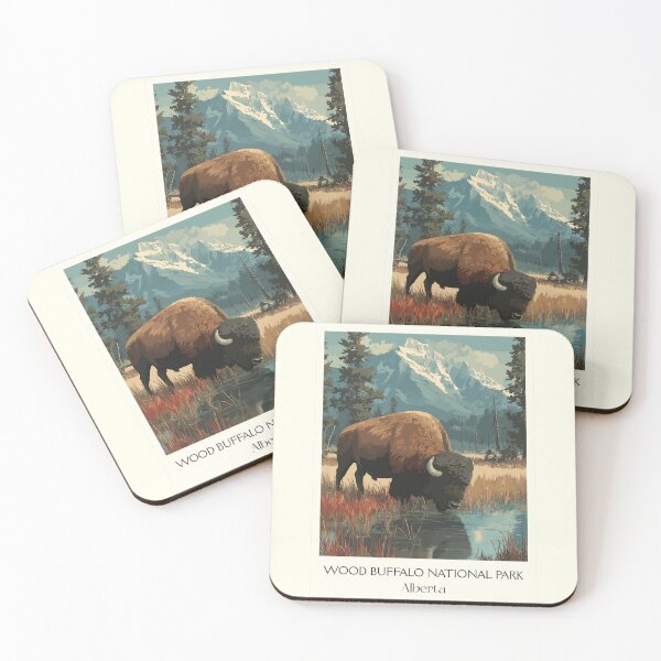 Item preview, Wood Buffalo Park Alberta | Wild Bison Nature Wall Art designed and sold by TuncGK.