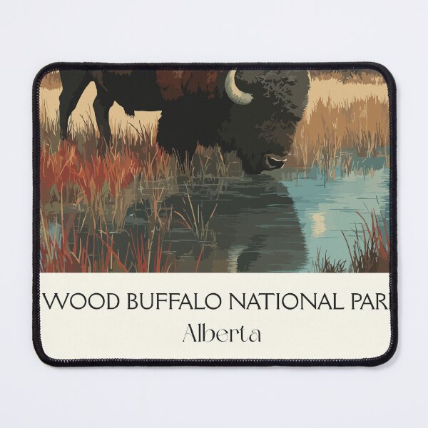 Item preview, Wood Buffalo Park Alberta | Wild Bison Nature Wall Art designed and sold by TuncGK.