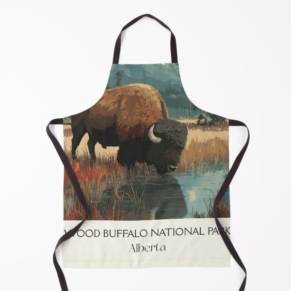 Item preview, Wood Buffalo Park Alberta | Wild Bison Nature Wall Art designed and sold by TuncGK.