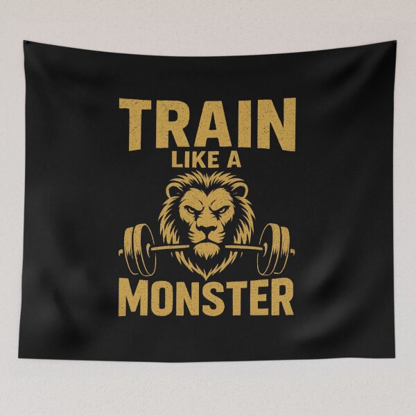 Item preview, Train Like a Monster – Powerlifting & Fitness Motivation Design designed and sold by Born To Be Fit.