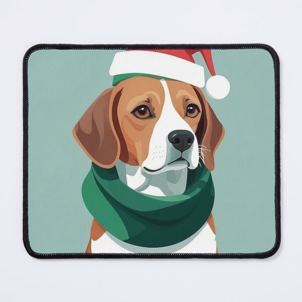 Item preview, Tiny Santa Beagle designed and sold by NeatThingLover.