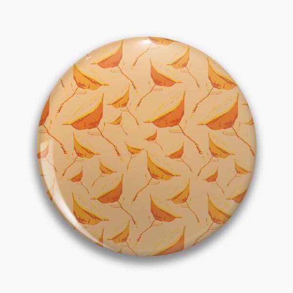 Item preview, Abstract flowers ocher designed and sold by AGNATA Design.