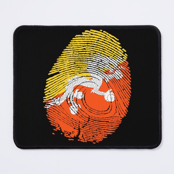 Item preview, Bhutan Flag Fingerprint designed and sold by Azeecreate009.