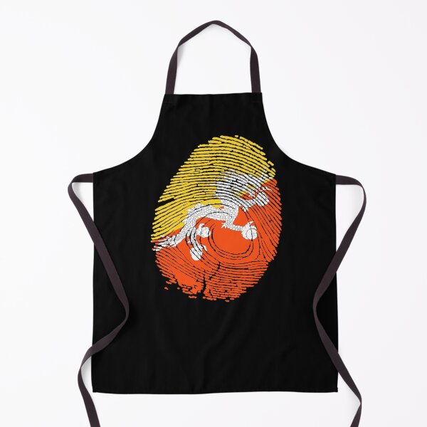 Item preview, Bhutan Flag Fingerprint designed and sold by Azeecreate009.