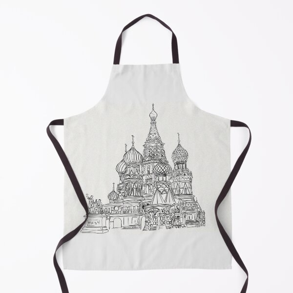 Item preview, Hand drawn image of the Kremlin in Russia Moscow designed and sold by Vintage Designs +.