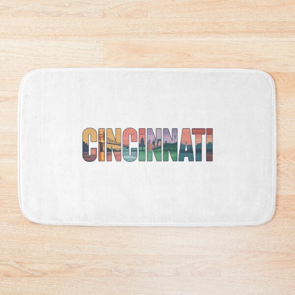 Item preview, Cincinnati Ohio Skyline Letters | Retro City Typography Design designed and sold by CircinusStore.