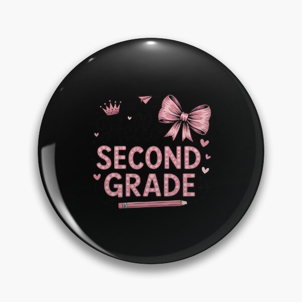 Item preview, Hello Second Grade First Day of School Coquette Teacher designed and sold by PeteHomenick.