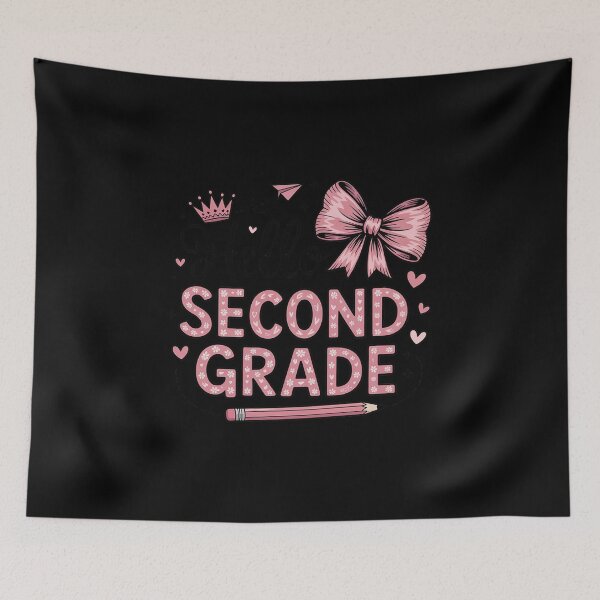 Item preview, Hello Second Grade First Day of School Coquette Teacher designed and sold by PeteHomenick.
