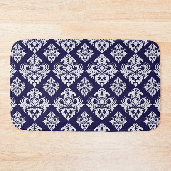Item preview, Dark Floral Damask – Elegant Vintage Pattern in Deep Tones designed and sold by Line-Aura.
