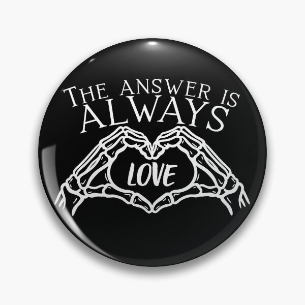 Item preview, The answer is always love Aesthetic Alternative Design designed and sold by OldSkullDesigns.