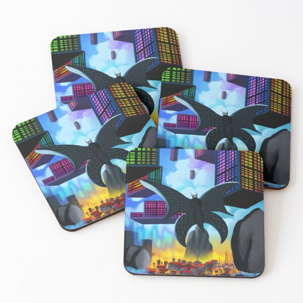 Item preview, Butterfly City Painting - Procreate Wall Art designed and sold by ExploreAura Studio.