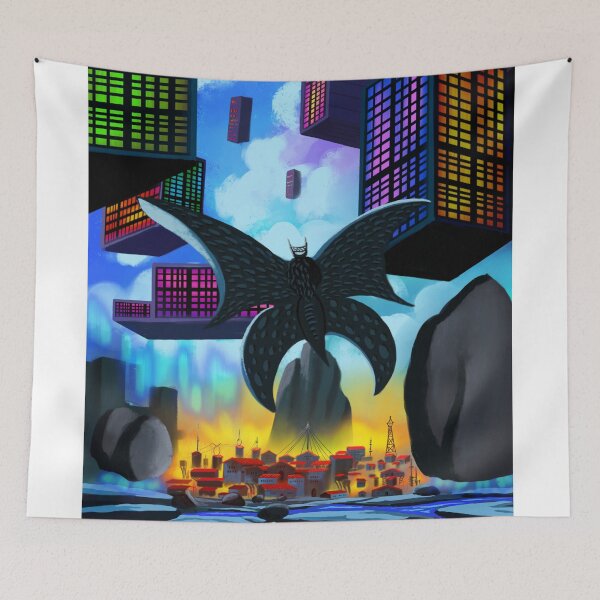Item preview, Butterfly City Painting - Procreate Wall Art designed and sold by ExploreAura Studio.