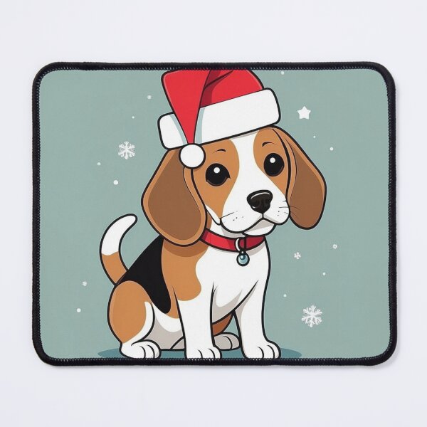 Item preview, Santa Beagle Minimal Art designed and sold by NeatThingLover.