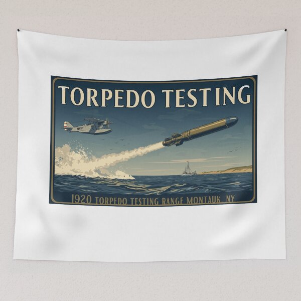 Item preview, Torpedo Testing | 1920 Montauk Torpedo Testing Range designed and sold by FitEnvy.
