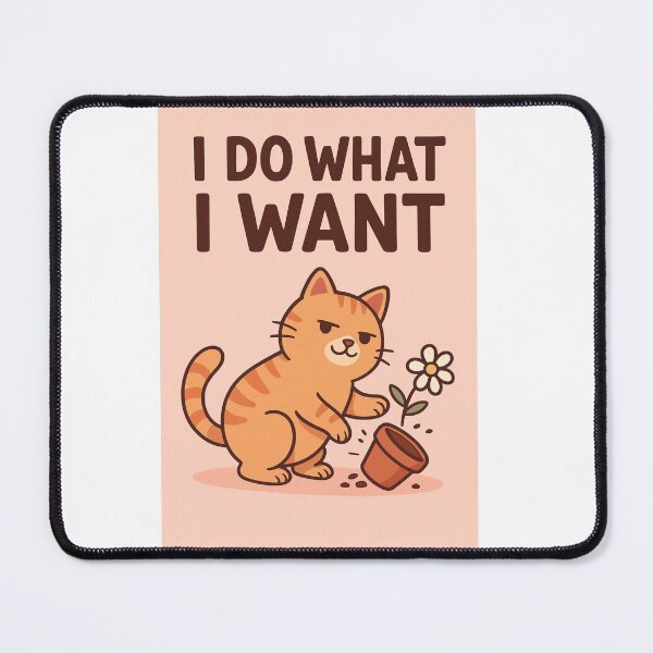 Item preview, Cat – “I Do What I Want” designed and sold by The-Dreamy-Zoo.