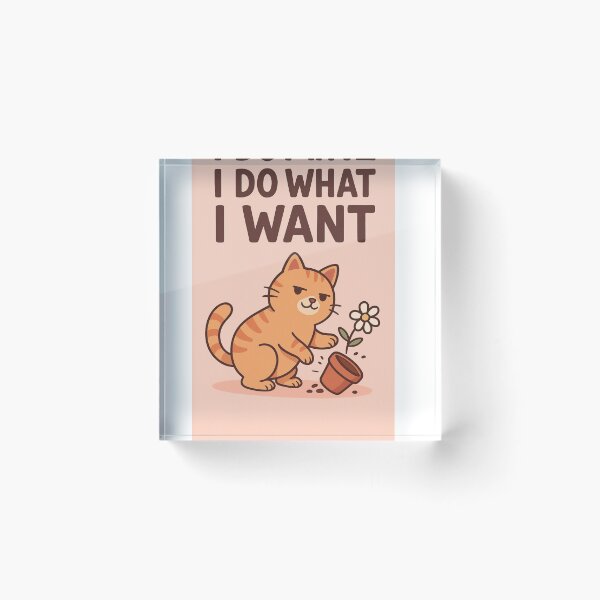 Item preview, Cat – “I Do What I Want” designed and sold by The-Dreamy-Zoo.