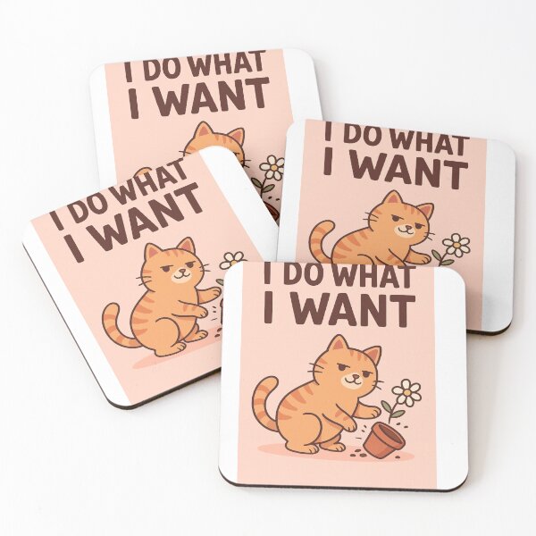 Item preview, Cat – “I Do What I Want” designed and sold by The-Dreamy-Zoo.