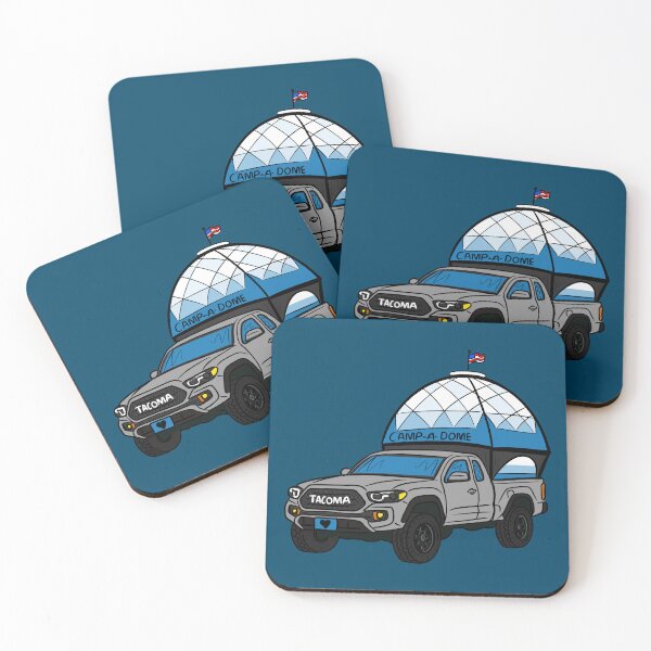 Item preview, Tacoma Dome Pun: Camp-A-Dome Toyota Tacoma Truck Camper for PNW Outdoorsy Vibes designed and sold by Urban Muse And Sultry Hues.