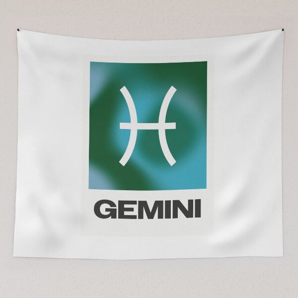 Item preview, Gemini Zodiac Art Print – Minimalist Astrology Design designed and sold by Neon Squid Design.