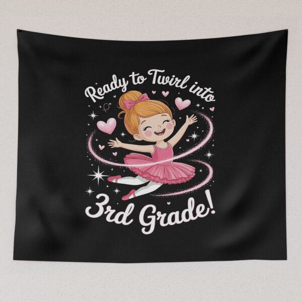Item preview, Hello Third Grade First Day of School Coquette Teacher Girl designed and sold by PeteHomenick.