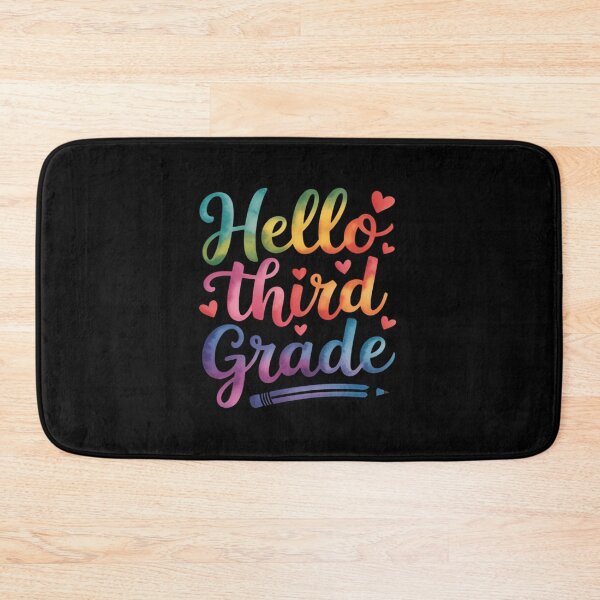 Item preview, Hello Third Grade Kids First Days of School designed and sold by PeteHomenick.