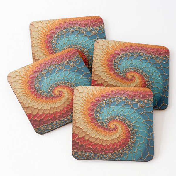 Item preview, Aboriginal Inspired Dot Art - Lava and Water Vortex designed and sold by GrinGalore.