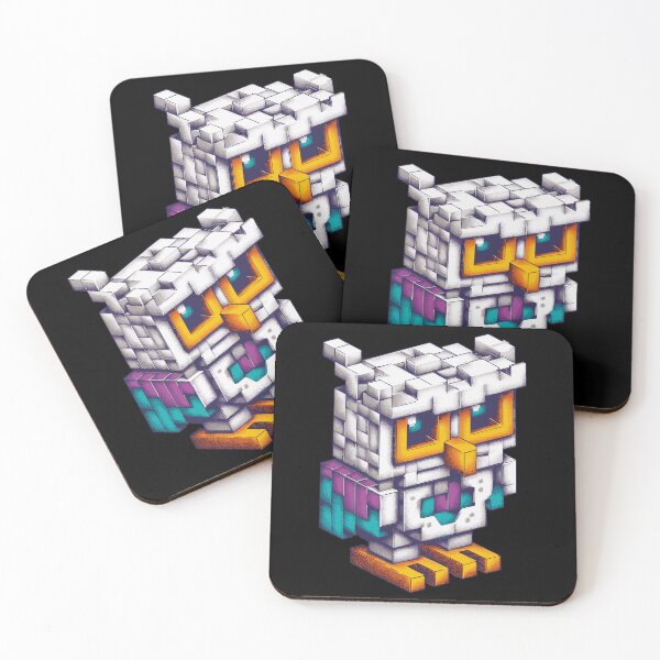 Item preview, Pixel Owl – Retro Bright Animal Art designed and sold by drizzd.