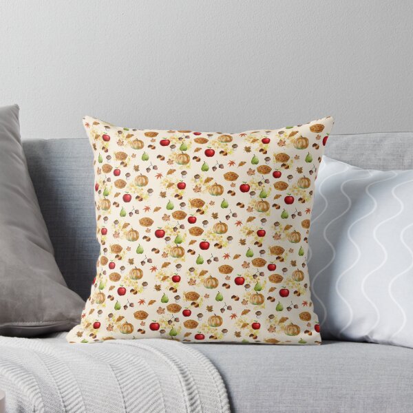 Item preview, PREMIUM PATTERN: Watercolor Fall Harvest Pattern | Pumpkin Pie, Apples, Acorns & Cozy Autumn Vibe designed and sold by bloompprint.