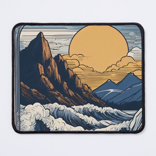 Item preview, Waves rising beneath the golden morning sun. designed and sold by MissYouONLY.