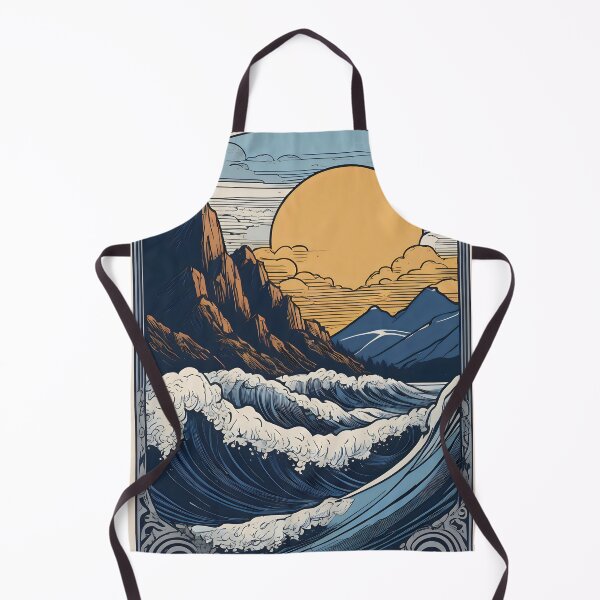Item preview, Waves rising beneath the golden morning sun. designed and sold by MissYouONLY.