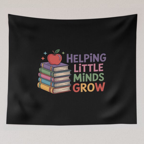 Item preview, Helping Little Minds Grow Reading Teacher Preschool Kinder designed and sold by PeteHomenick.