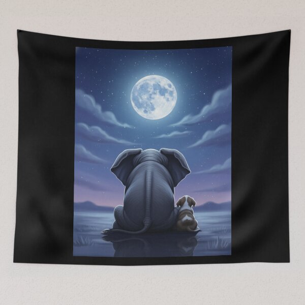 Item preview, Moonlit Night, Kindred Spirits designed and sold by ElephantVibes.